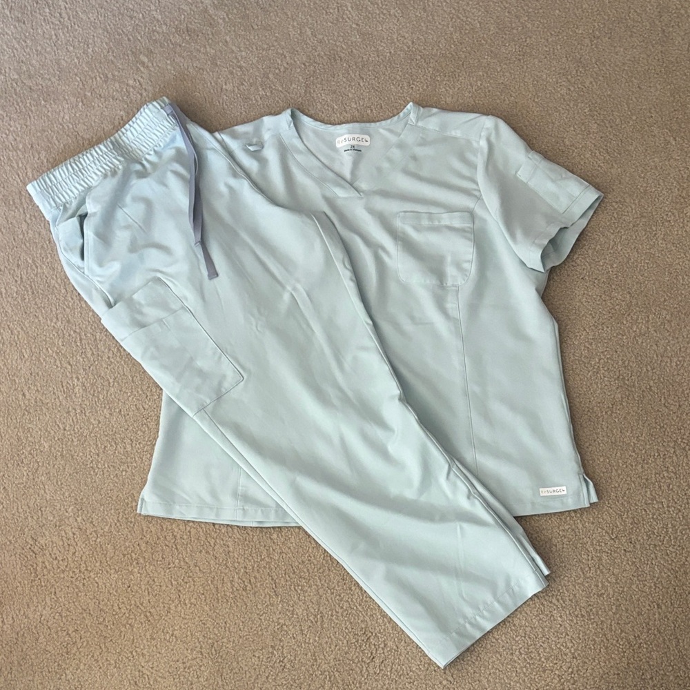 Uniform Advantage Women's Light Blue Scrub Set